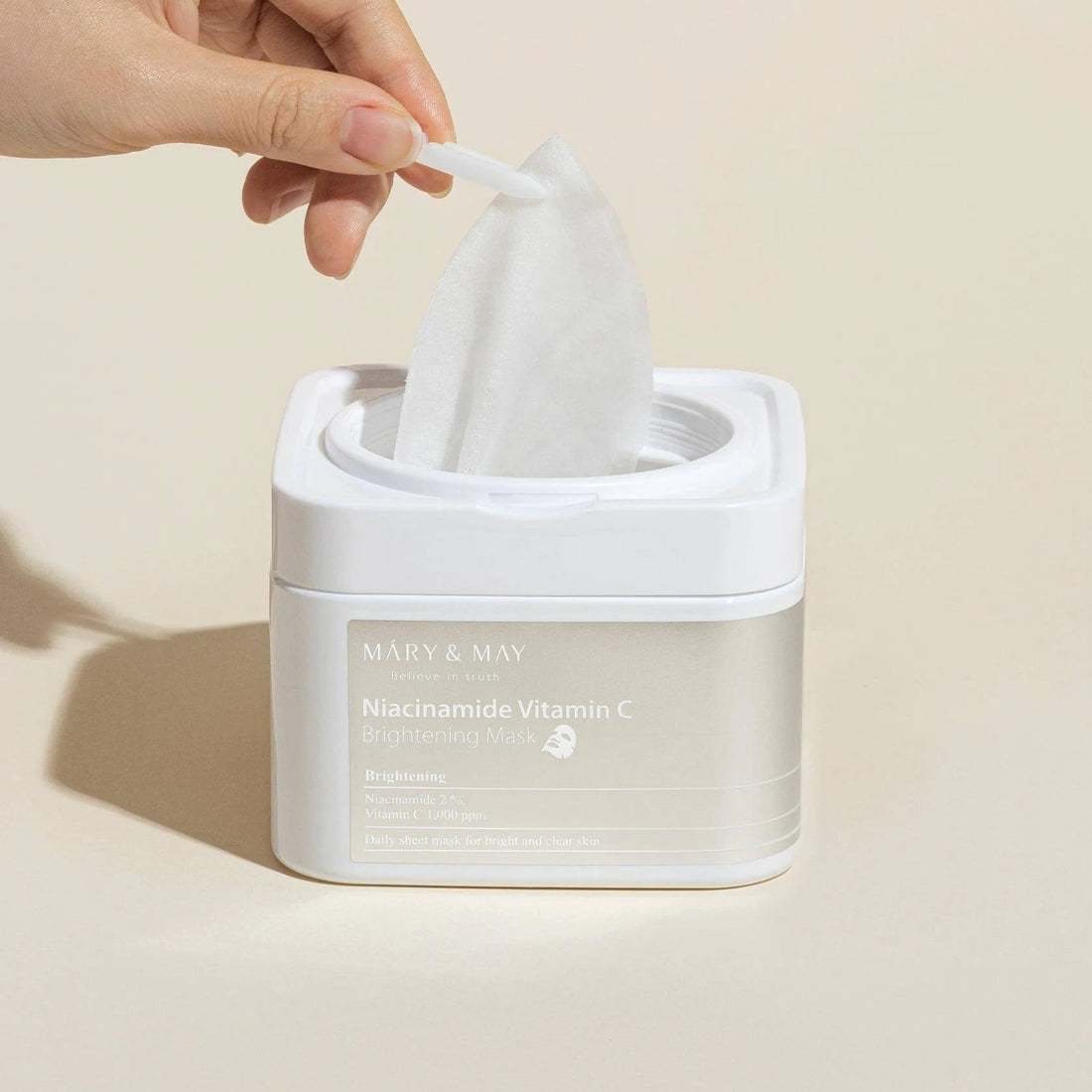 Boîte masques en tissu - Niacinamide & Vitamine C (30 pièces)